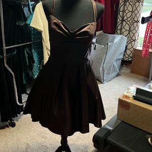 Blondie Nites cocktail dress, ties in back with zipper. New with tags